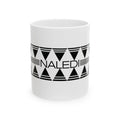 NALEDI Geometric Ceramic Mug (11oz & 15oz) – African-Inspired Black Triangle Design